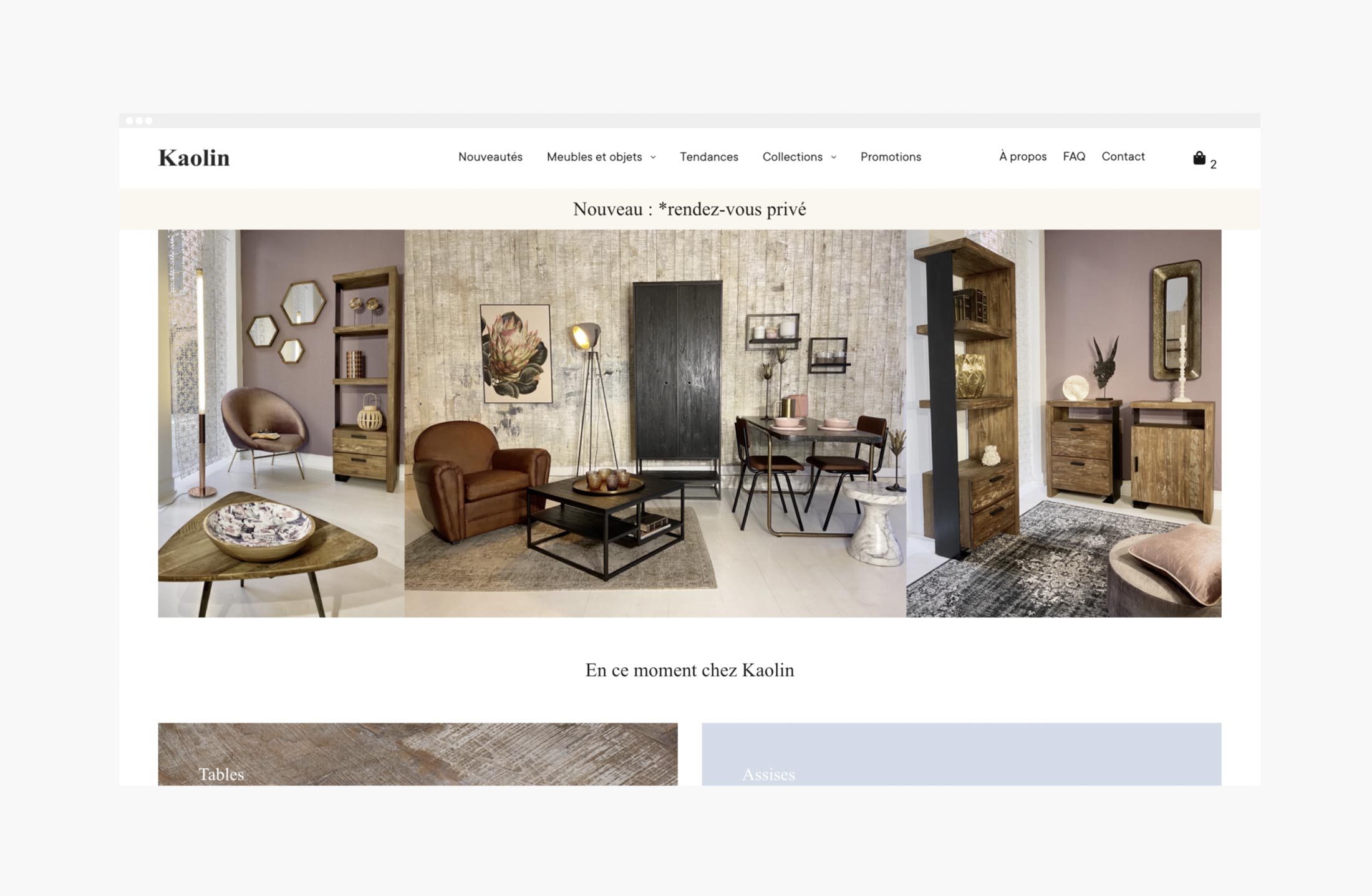 Kaolin Mobilier et décoration