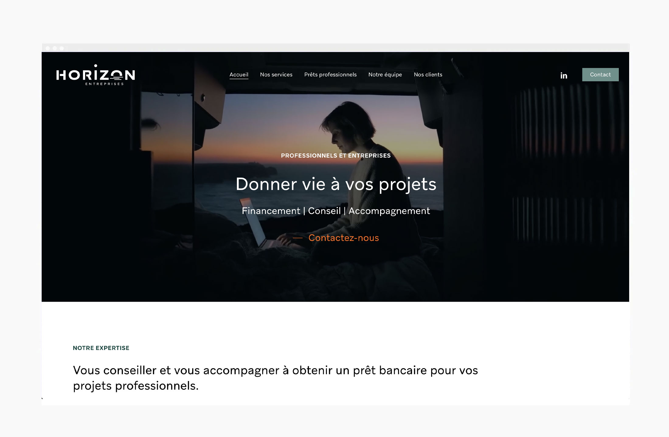 Horizon Entreprises - Siteweb