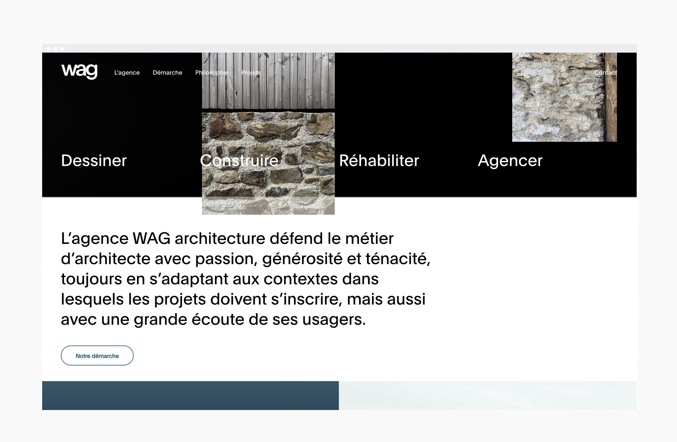 Wag architecture - siteweb