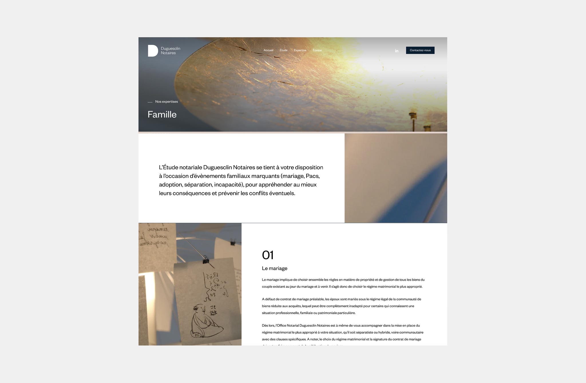 Duguesclin notaires - Siteweb